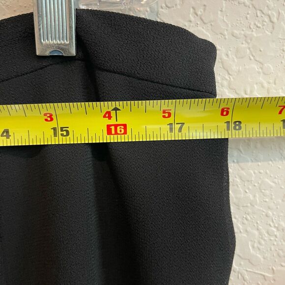 Cynthia Howie Black 16W Womens Blouse Top & Skirt Chiffon Set Classic VTG - Picture 6 of 11